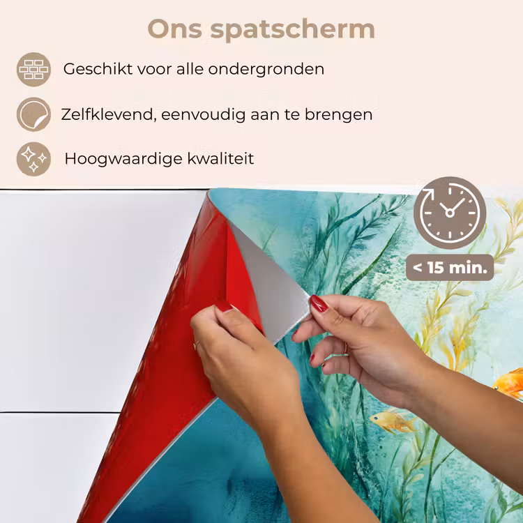 Waterplanten - Vissen - Kleurrijk - Water keuken achterwand spatscherm klein -spatscherm_NL