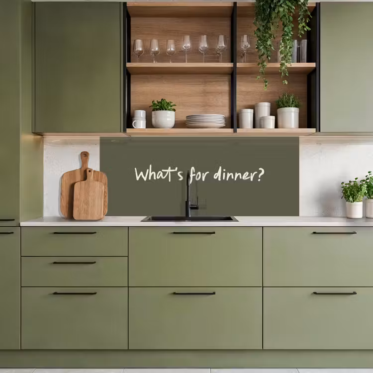 Whats for dinner? keuken achterwand 2 middel -sfeer3