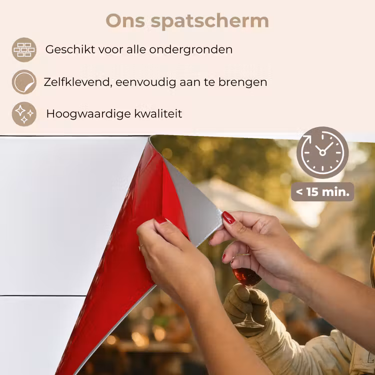 Wijn - Rood - Terras - Koffie keuken achterwand spatscherm klein -spatscherm_NL