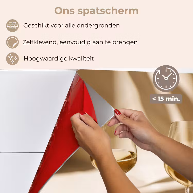 Wijn - Wijnglazen - Wit keuken achterwand spatscherm klein -spatscherm_NL