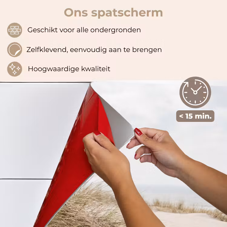 Wolken - Duinlandschap - Zand keuken achterwand spatscherm klein -spatscherm_NL