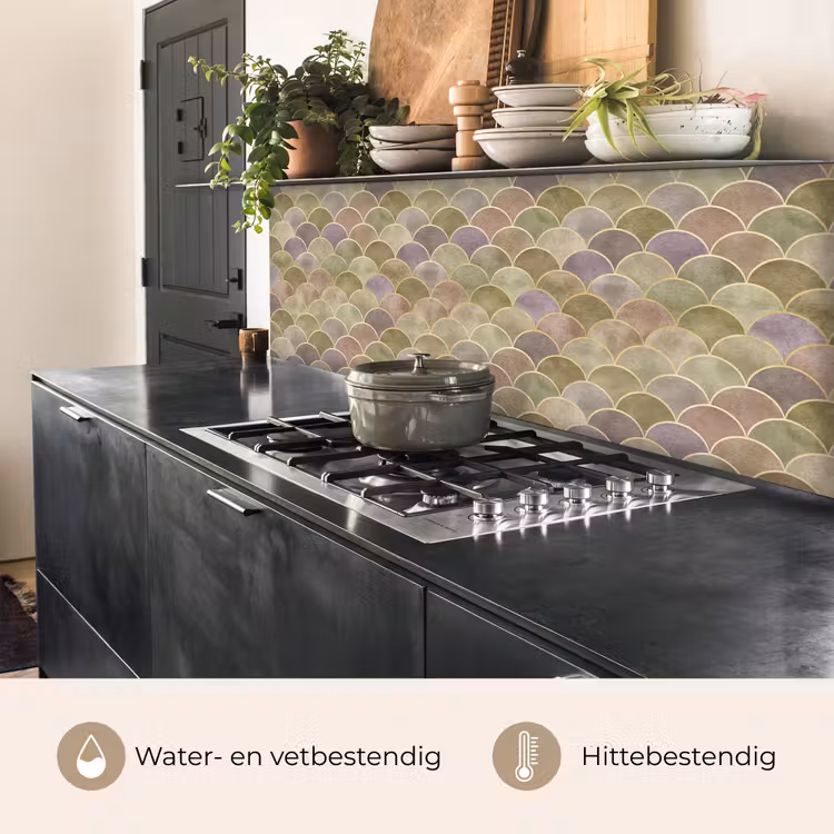 Zacht - Goud - Kleurrijk keuken achterwand 2 middel 871 -usp_NL