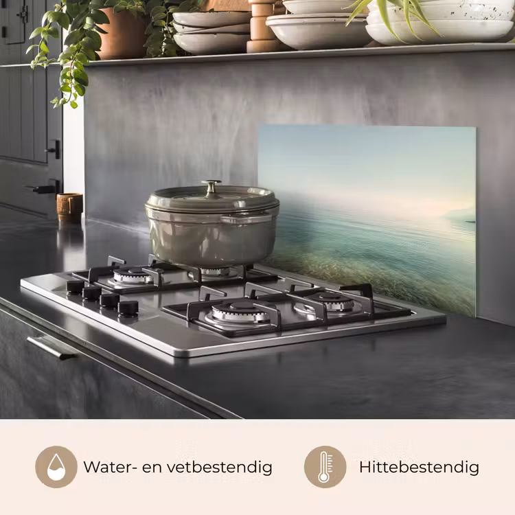 Zee - Horizon - Blauw - Mist keuken achterwand spatscherm klein -usp_NL