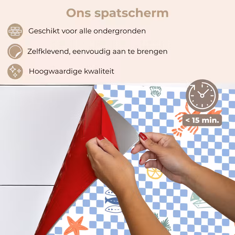 Zee - Sfeer - Zeilboot - Blauw keuken achterwand spatscherm klein 900 -spatscherm_NL