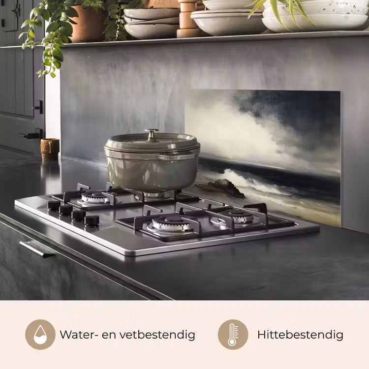 Zee - Rotsen - Storm keuken achterwand spatscherm klein -usp_NL