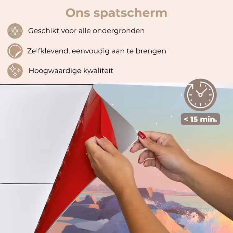 Zomerlicht - Strand - Fonkelende accenten keuken achterwand spatscherm klein -spatscherm_NL