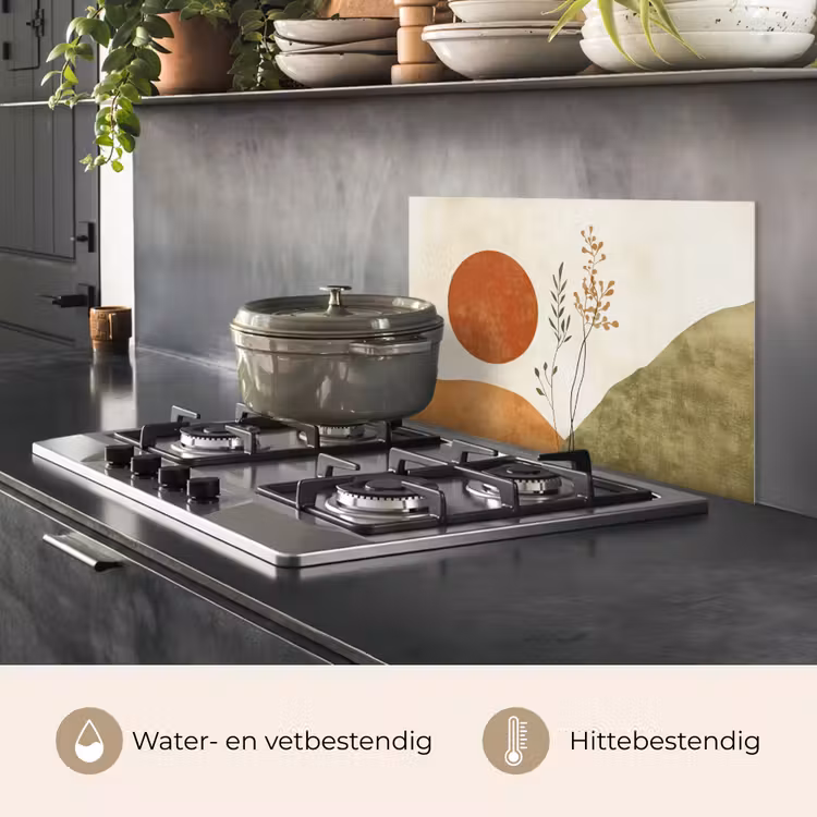 Zon - Abstract - Takken - Oranje keuken achterwand spatscherm klein -usp_NL