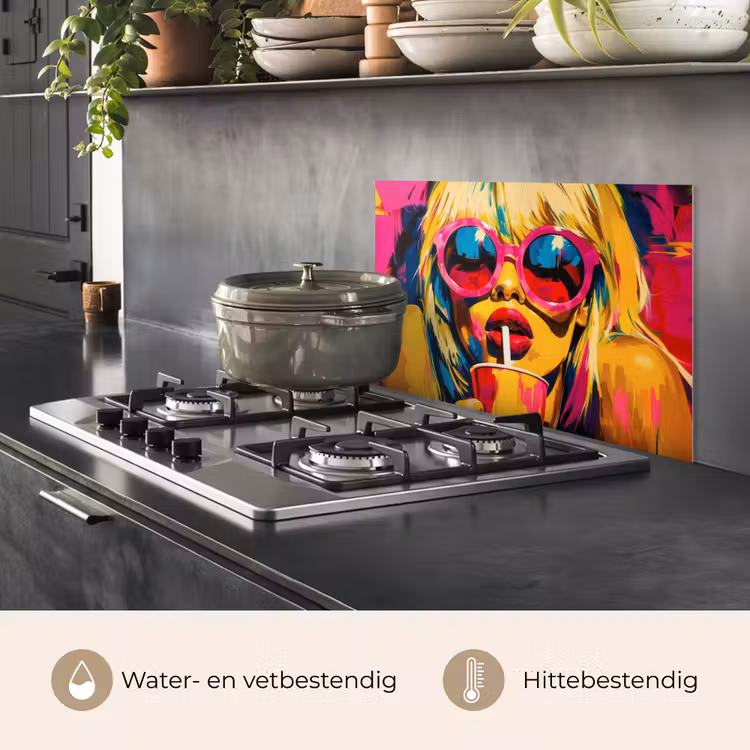 Zonnebril - Roze - Vrouw - Rietje keuken achterwand spatscherm klein -usp_NL