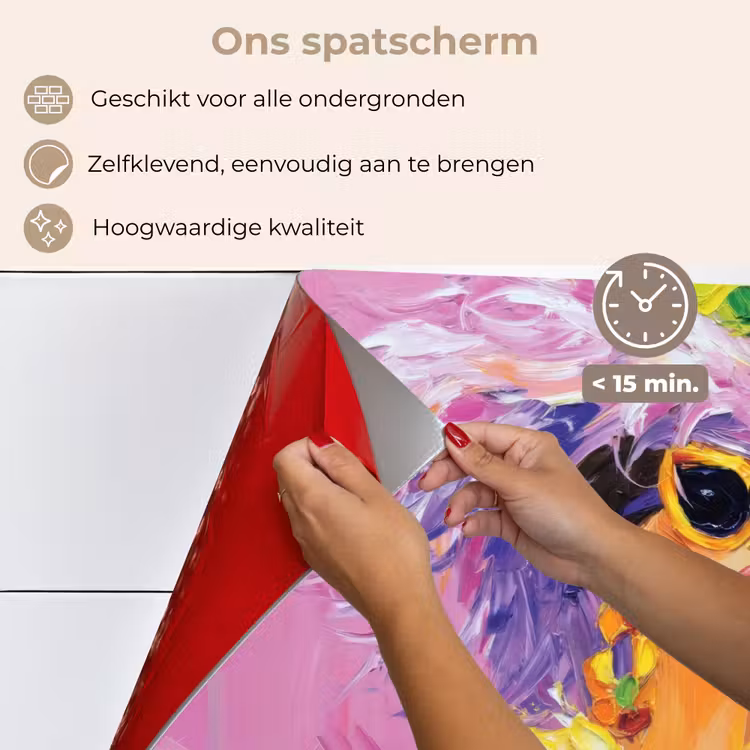 Zonnebril - Vrouw - Jas - Veren keuken achterwand spatscherm klein -spatscherm_NL
