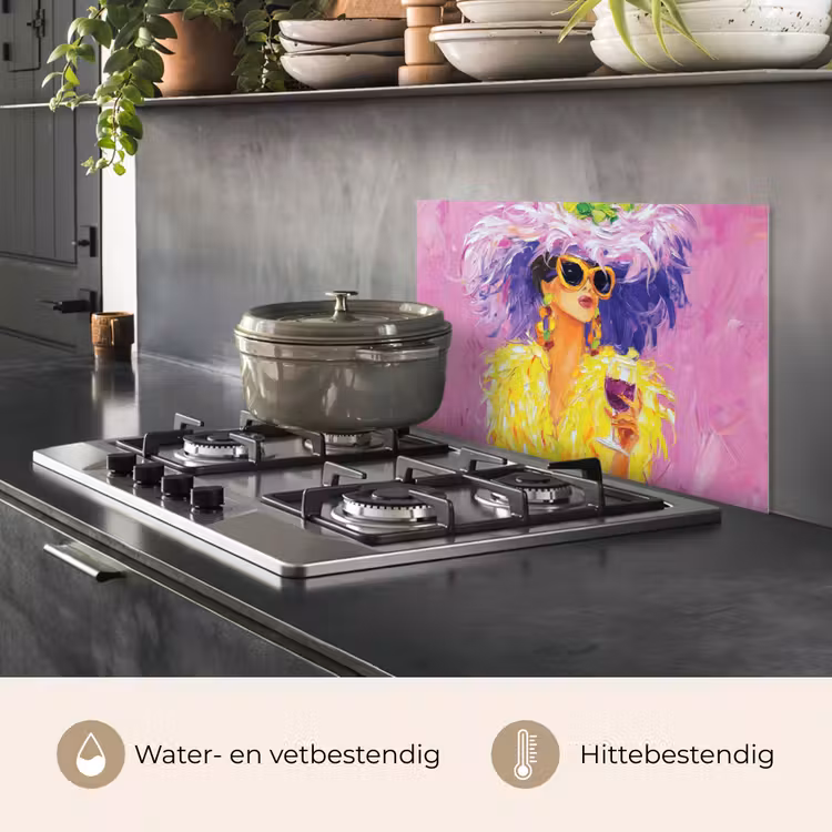 Zonnebril - Vrouw - Jas - Veren keuken achterwand spatscherm klein -usp_NL