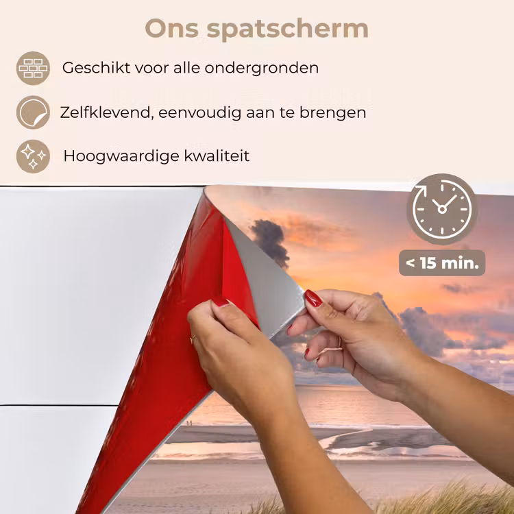 Zonsondergang - Duin - Strand - Planten - Zee keuken achterwand spatscherm klein -spatscherm_NL
