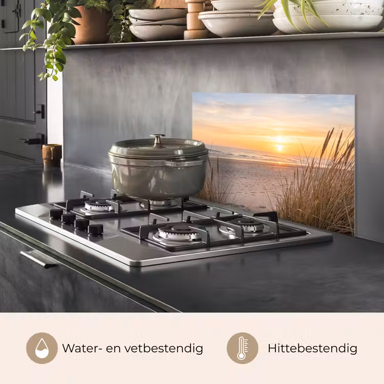 Zonsondergang - Duinen - Zee keuken achterwand spatscherm klein -usp_NL
