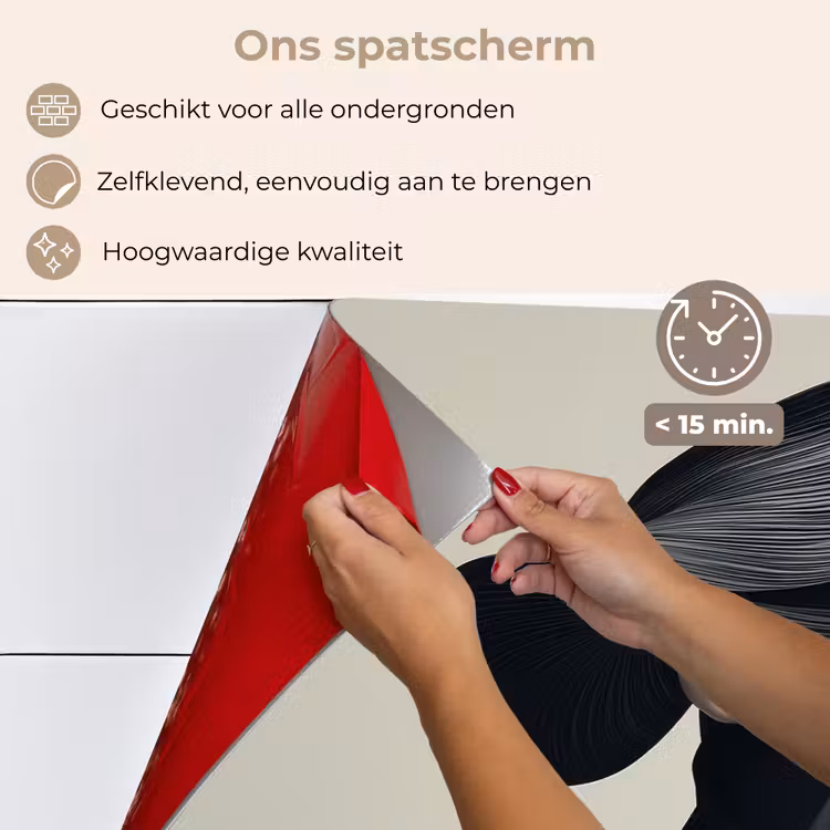 Zwart - Vrouw - Hoed keuken achterwand spatscherm klein -spatscherm_NL