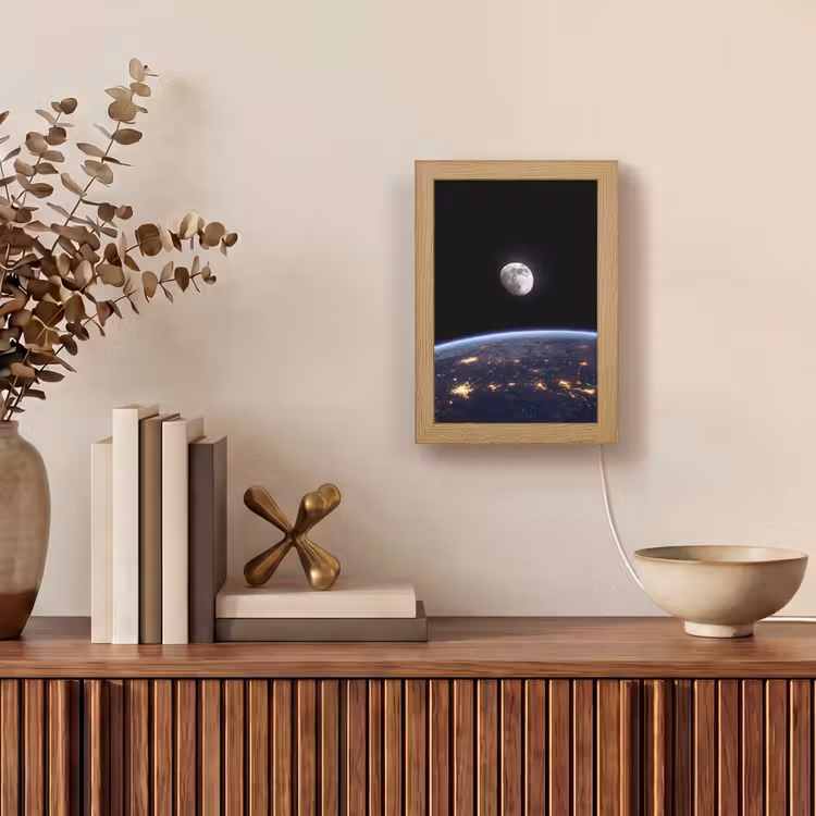 Tafellamp - Aarde - Nacht - Ruimte - Aarde - Nacht - Ruimte Light Box met kabel (Tafellamp) klein