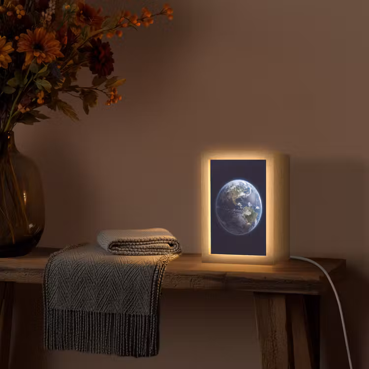 Tafellamp - Aarde - Ruimte - Kosmos - Aarde - Ruimte - Kosmos Light Box met kabel (Tafellamp) klein