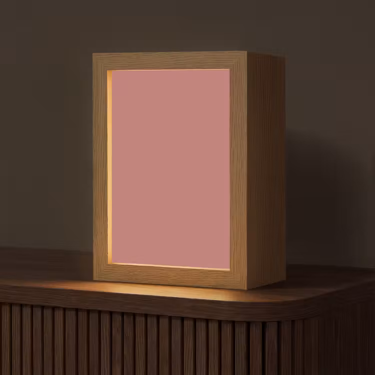 Ancient - Rose - Roze Light Box met kabel (Tafellamp) klein 925 -z3d_website