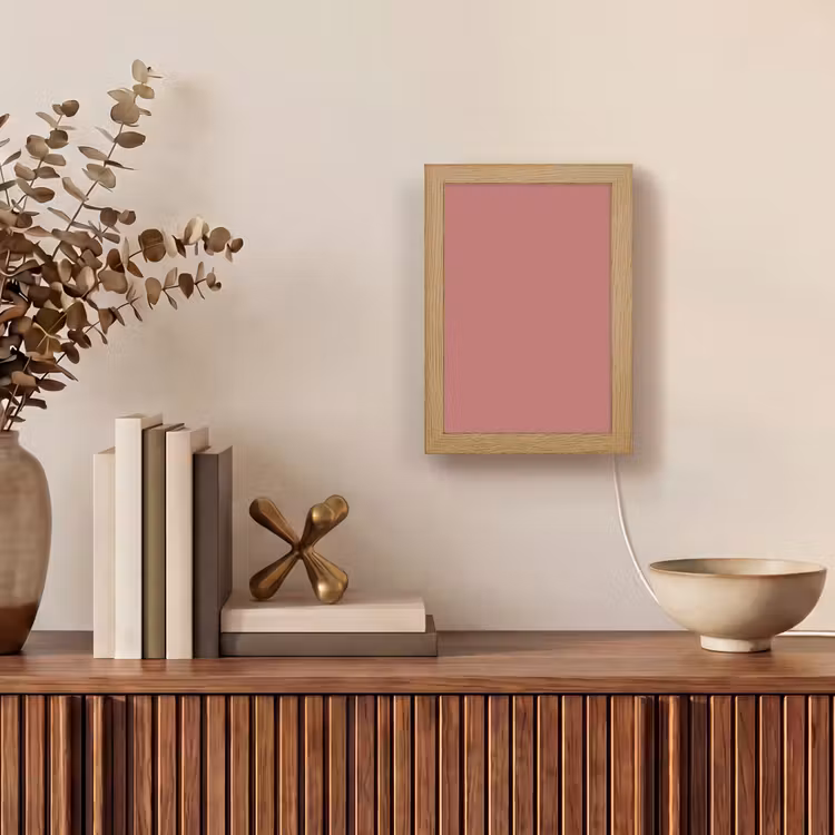 Ancient - Rose - Roze Light Box met kabel (Tafellamp) klein 925 -sfeer2