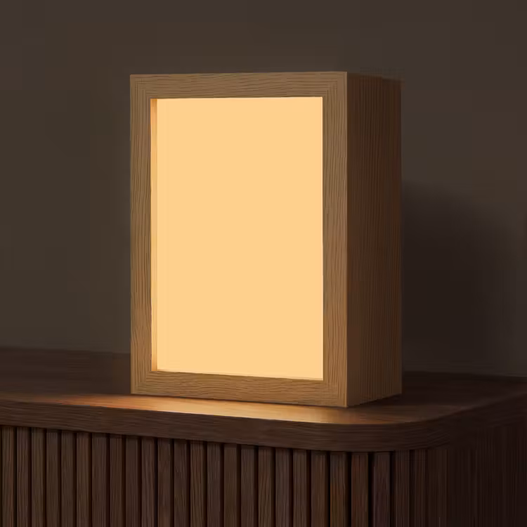 Apricot - Ice - Oranje Light Box met kabel (Tafellamp) klein 925 -z3d_website