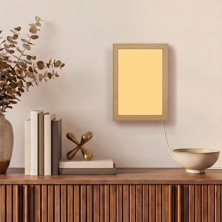 Apricot - Ice - Oranje Light Box met kabel (Tafellamp) klein 925 -sfeer2