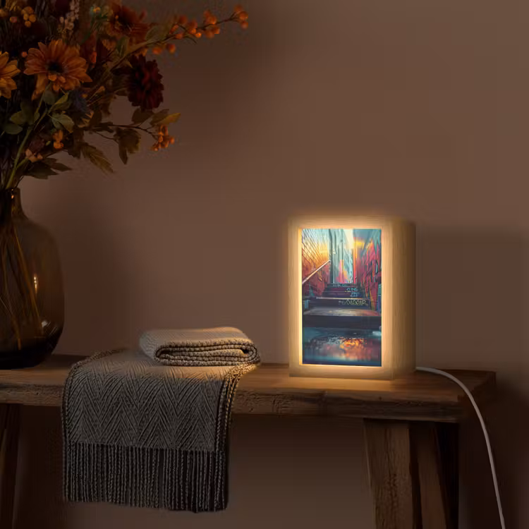 Architectuur - Neon - Trap - Graffiti Light Box met kabel (Tafellamp) klein -sfeer4