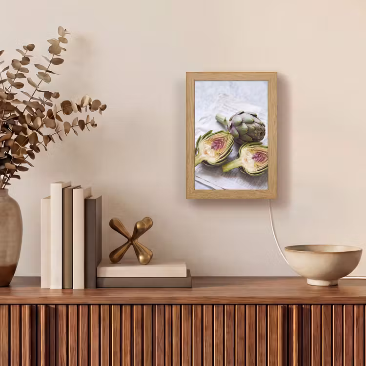 Tafellamp - Artisjok - Doorgesneden - Eten - Artisjok - Doorgesneden - Eten Light Box met kabel (Tafellamp) klein