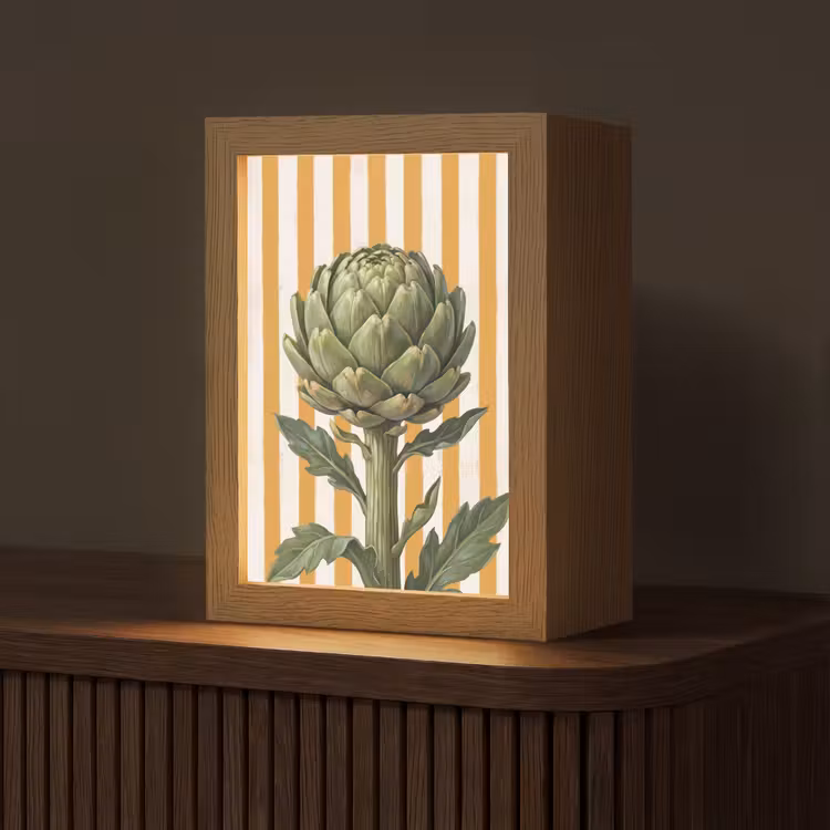 Tafellamp - Artisjok - Modern - Groente - Artisjok - Modern - Groente Light Box met kabel (Tafellamp) klein