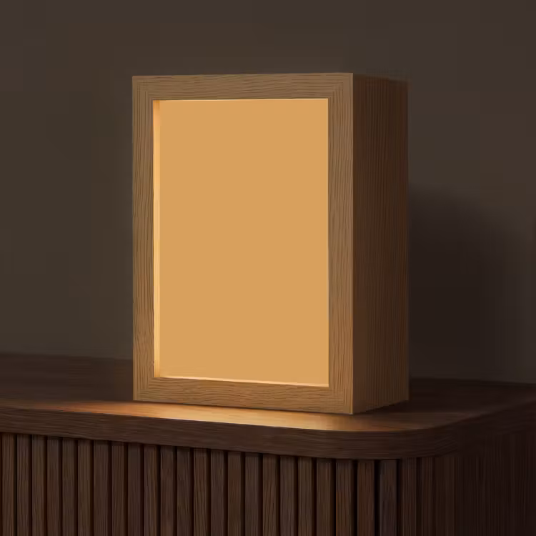 Autumn - Mustard - Geel Light Box met kabel (Tafellamp) klein 925 -z3d_website