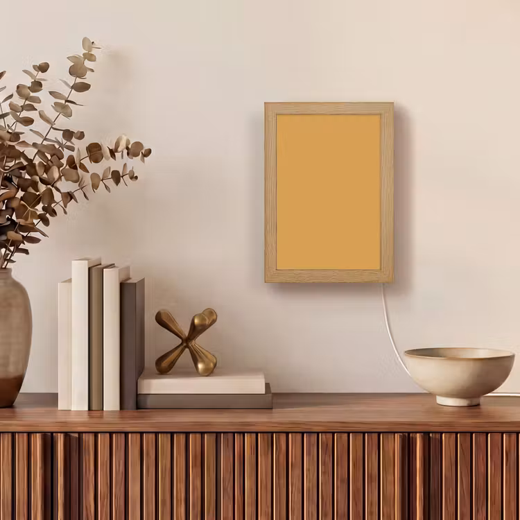 Autumn - Mustard - Geel Light Box met kabel (Tafellamp) klein 925 -sfeer2