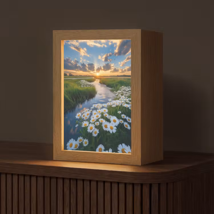 Beekje - Landschap - Margriet Light Box met kabel (Tafellamp) klein -z3d_website