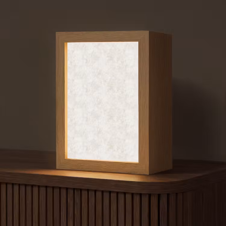 Beige - Marmer - Aders Light Box met kabel (Tafellamp) klein 925 -z3d_website
