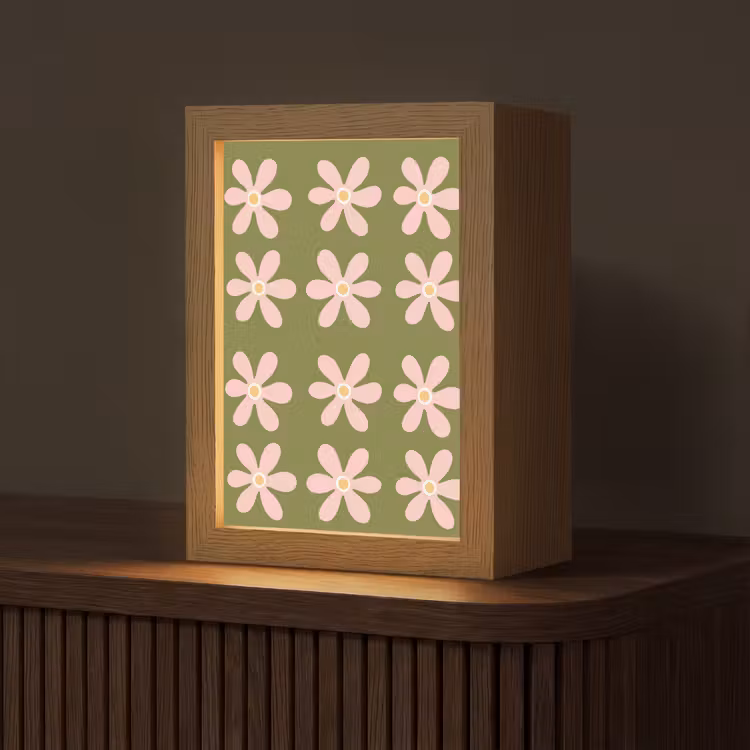 Bloem - Modern - Groen Light Box met kabel (Tafellamp) klein 925 -z3d_website