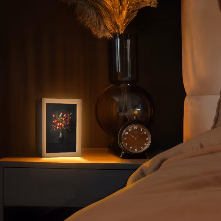 Bloemen - Takken - Boeket Light Box met kabel (Tafellamp) klein -sfeer1