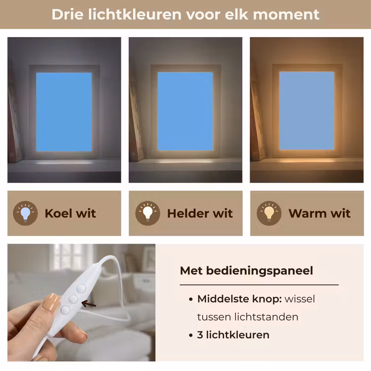 Bright - Azure - Blauw Light Box met kabel (Tafellamp) klein 925 -USP_lichtkleurNL