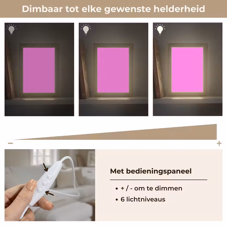 Bright - Orchid - Roze Light Box met kabel (Tafellamp) klein 925 -USP_dimbaarNL