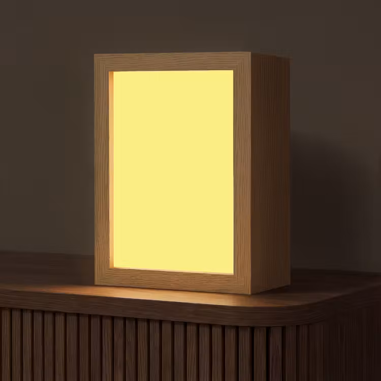 Buttery - Beige - Geel Light Box met kabel (Tafellamp) klein 925 -z3d_website