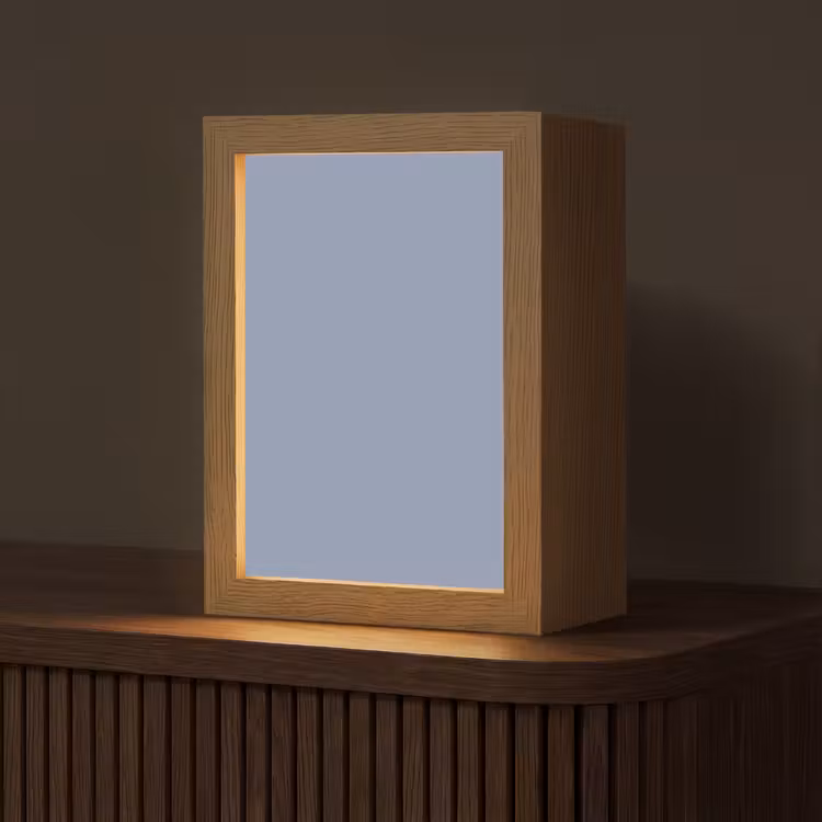 Canary - Champ - Blauw Light Box met kabel (Tafellamp) klein 925 -z3d_website