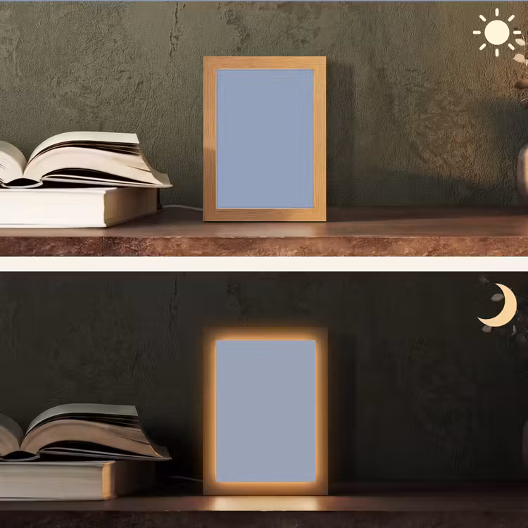 Canary - Champ - Blauw Light Box met kabel (Tafellamp) klein 925 -sfeer3