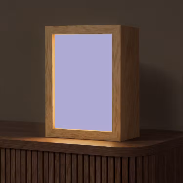Ceil - Paars - Lila Light Box met kabel (Tafellamp) klein 925 -z3d_website