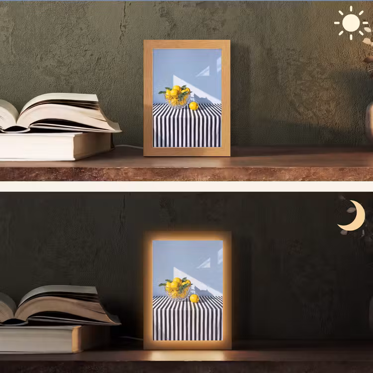 Tafellamp - Citroenen - Fruit - Geel - Citroenen - Fruit - Geel Light Box met kabel (Tafellamp) klein