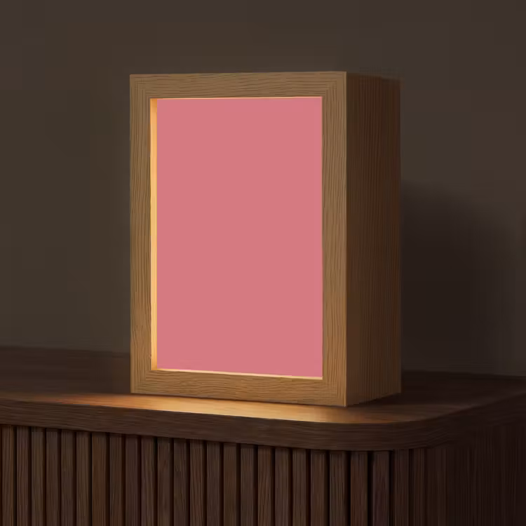 Crimson - Rose - Roze Light Box met kabel (Tafellamp) klein 925 -z3d_website