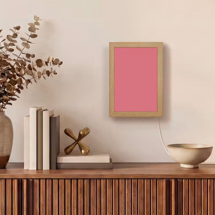 Crimson - Rose - Roze Light Box met kabel (Tafellamp) klein 925 -sfeer2