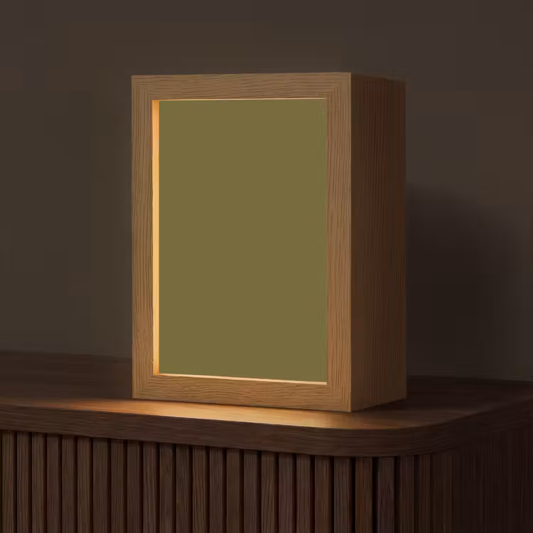 Dark - Olive - Groen Light Box met kabel (Tafellamp) klein 925 -z3d_website