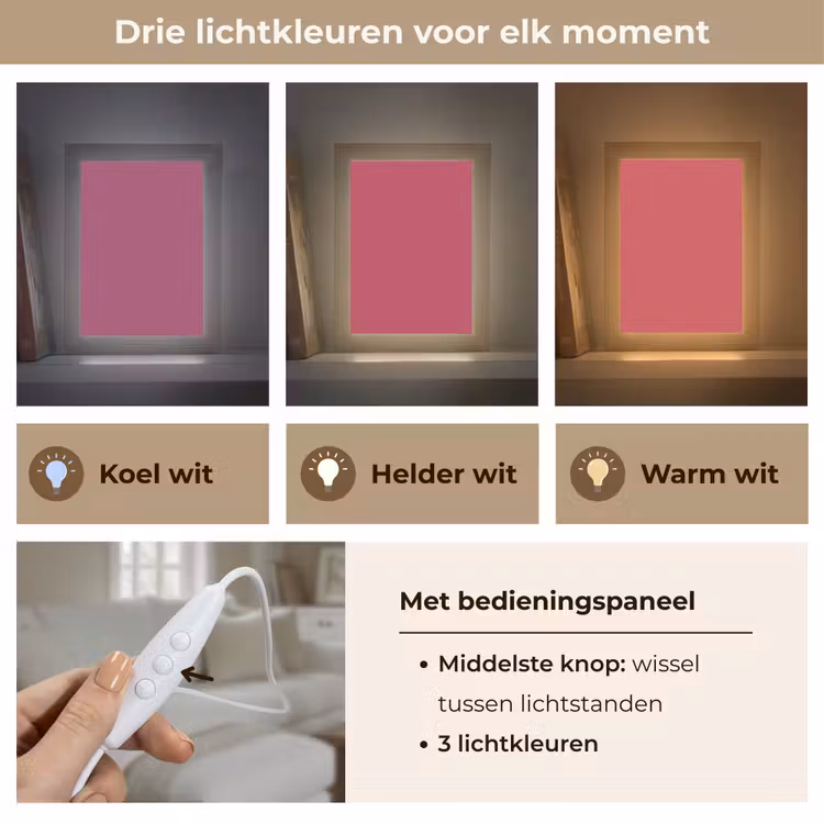 Deep - Berry - Rood Light Box met kabel (Tafellamp) klein 925 -USP_lichtkleurNL