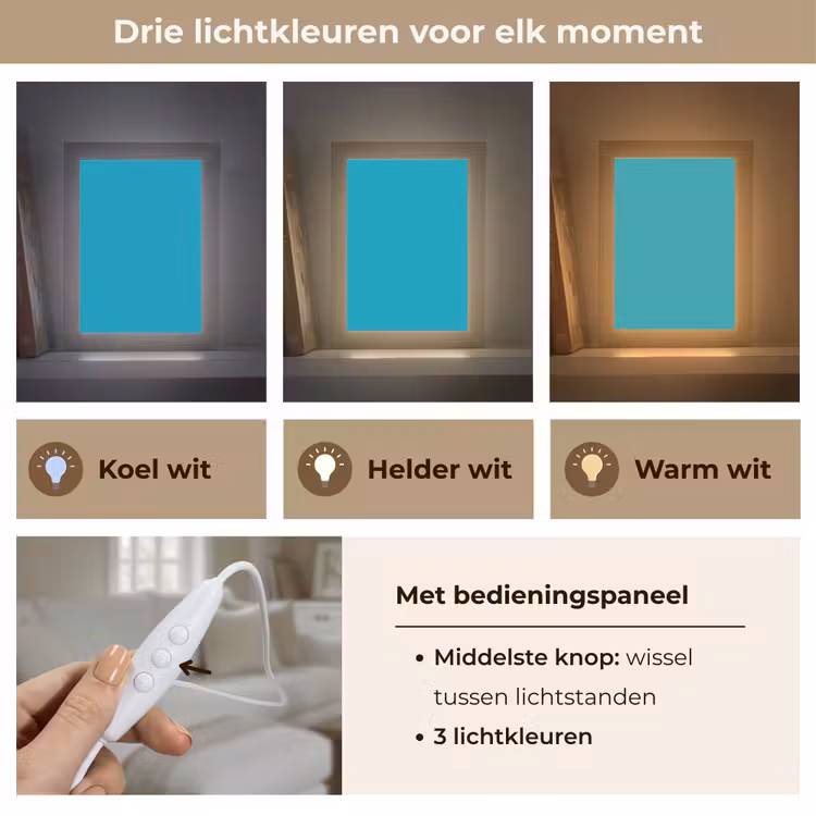 Deep - Turquoise - Turkoois Light Box met kabel (Tafellamp) klein 925 -USP_lichtkleurNL