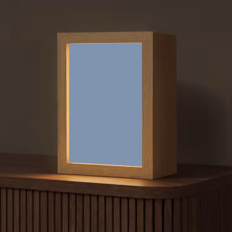 Denim - Breeze - Blauw Light Box met kabel (Tafellamp) klein 925 -z3d_website