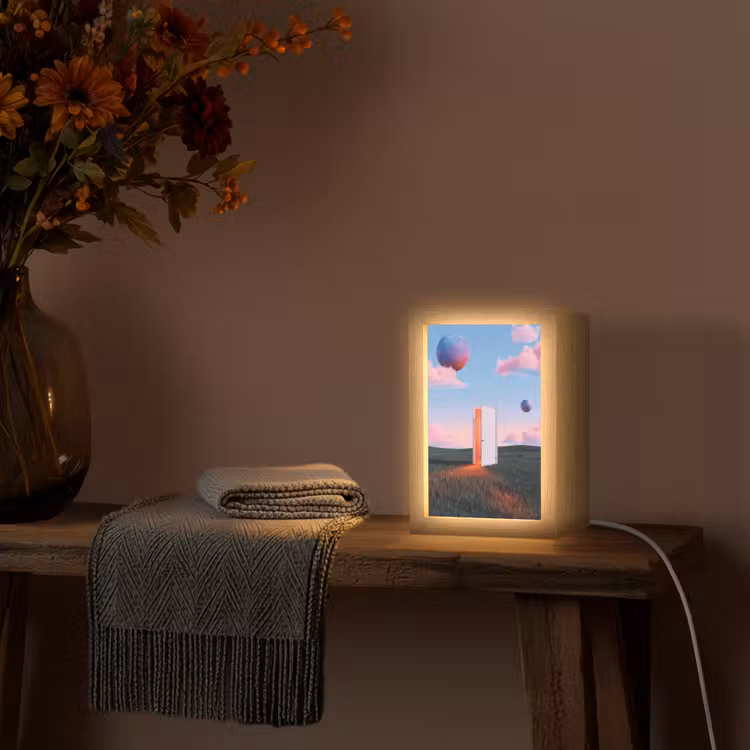 Tafellamp - Deur - Fantasie - Ruimte - Deur - Fantasie - Ruimte Light Box met kabel (Tafellamp) klein