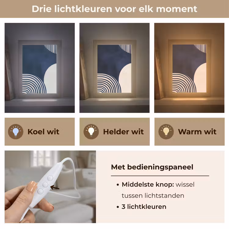 Donkerblauw - Abstract - Lijnen Light Box met kabel (Tafellamp) klein -USP_lichtkleurNL