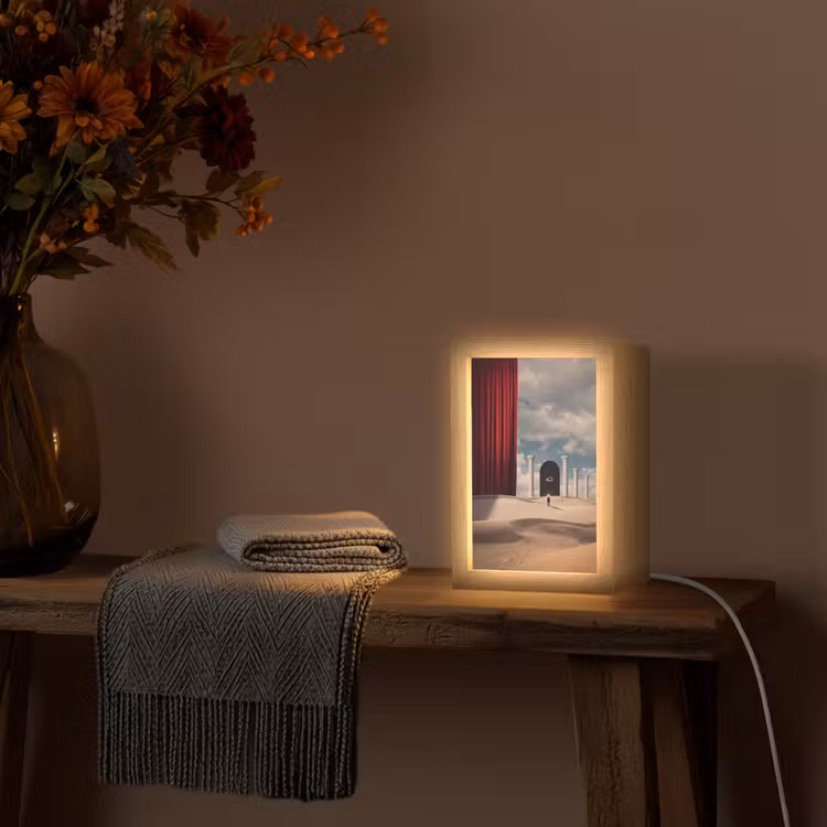 Tafellamp - Droom - Woestijn - Oog - Droom - Woestijn - Oog Light Box met kabel (Tafellamp) klein