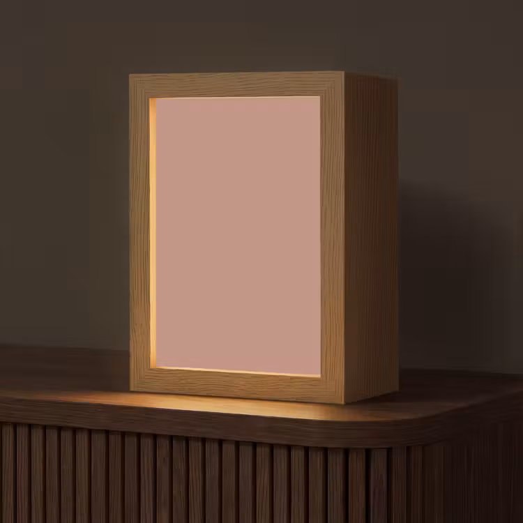 Earthy - Blusher - Roze Light Box met kabel (Tafellamp) klein 925 -z3d_website