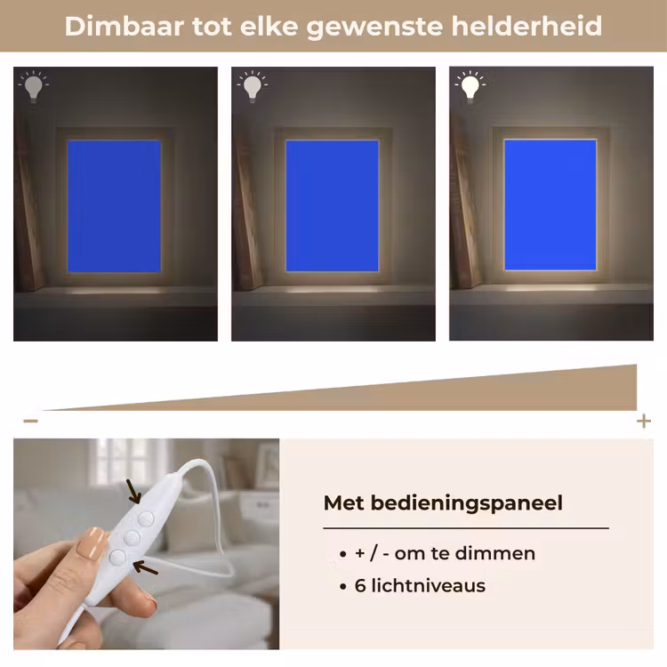 Electric - Blue - Blauw Light Box met kabel (Tafellamp) klein 925 -USP_dimbaarNL